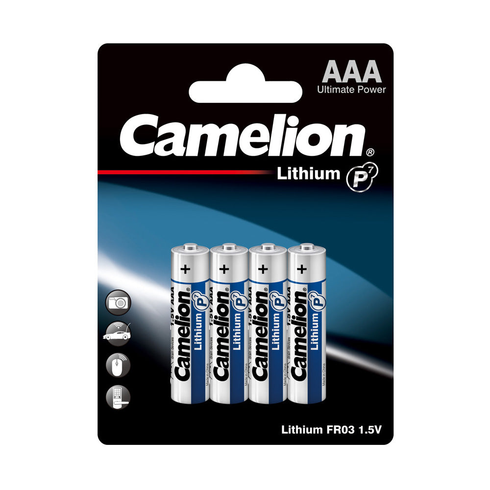 Camelion AAA P7 Lithium Batteries Pack of 4