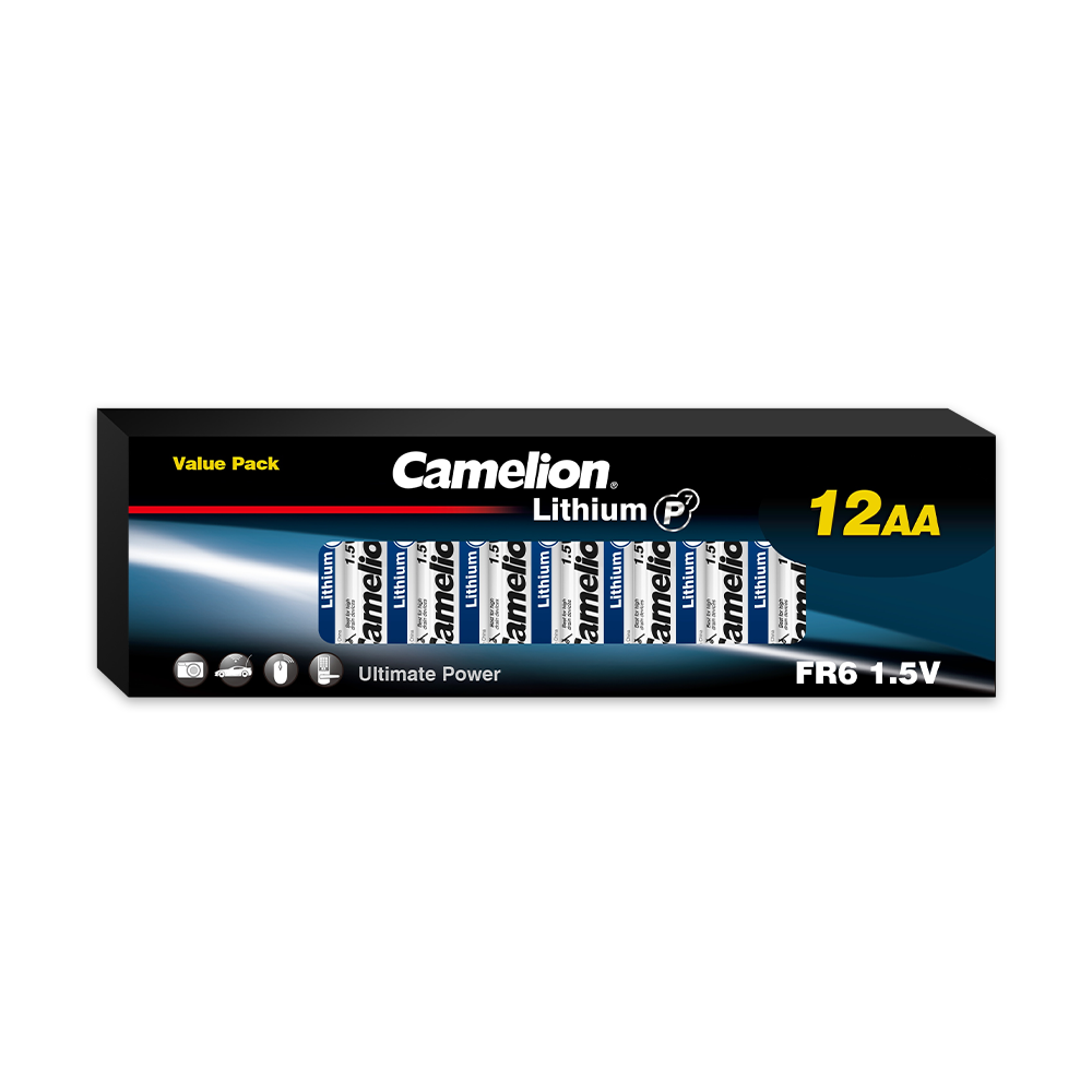 Camelion P7 AA Lithium Pack of 12