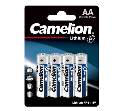 Camelion AA P7 Lithium Battery Pack of 4