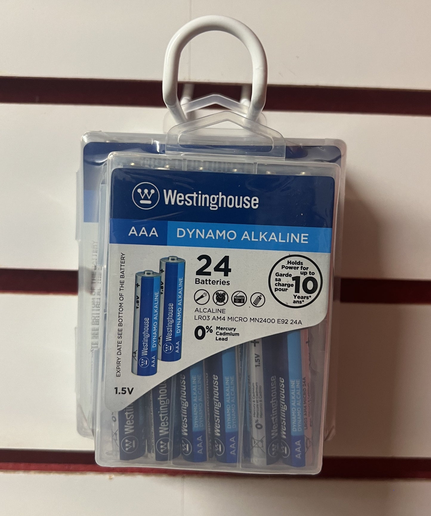 Westinghouse Dynamo Alkaline AA/AAA Combo Hard Plastic Pack of 24