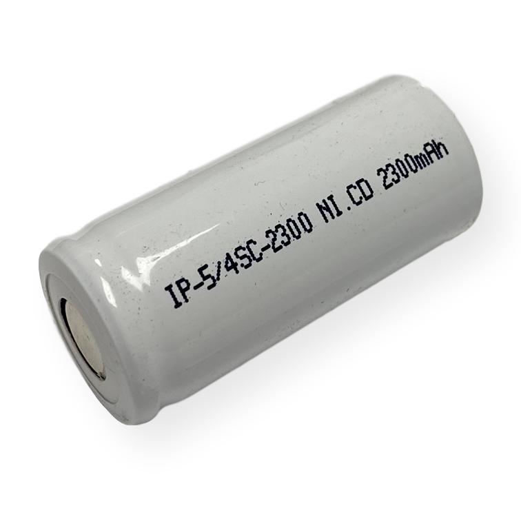 Power Pro 5/4 Sub C 2300mAh Ni-Cd Flat Top Rechargeable Battery