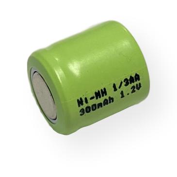 Power Pro 1/3AA 300mAh Ni-Mh Flat Top Rechargeable Battery