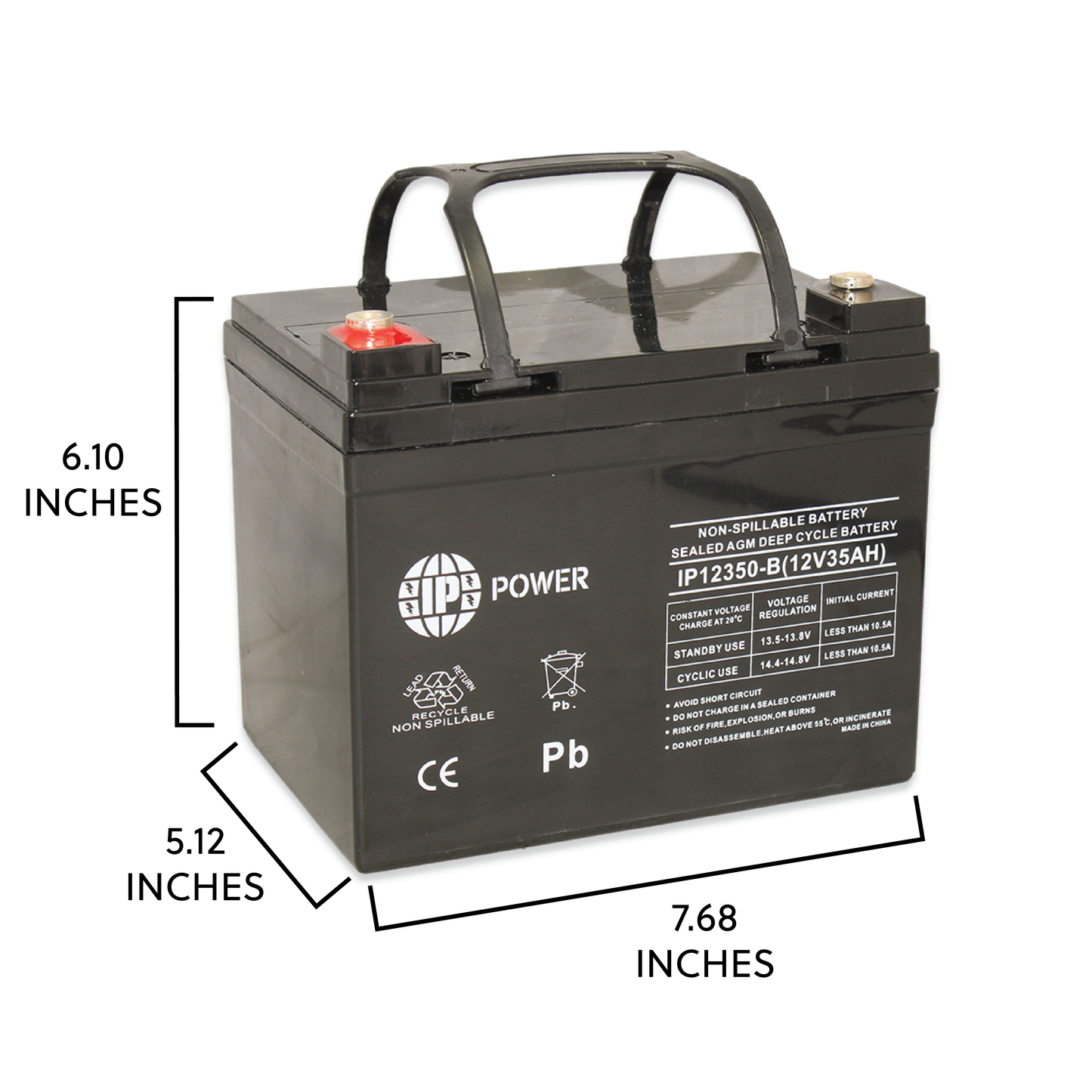 IP POWER IP12350-B 12V 35Ah SLA Rechargeable Battery