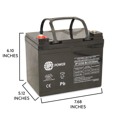 IP POWER IP12350-B 12V 35Ah SLA Rechargeable Battery