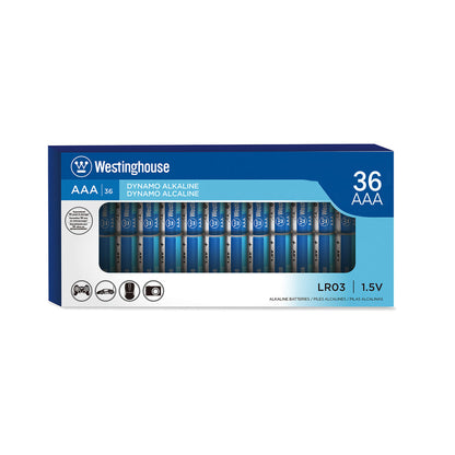 Westinghouse AAA Dynamo Alkaline Batteries Box Pack of 36