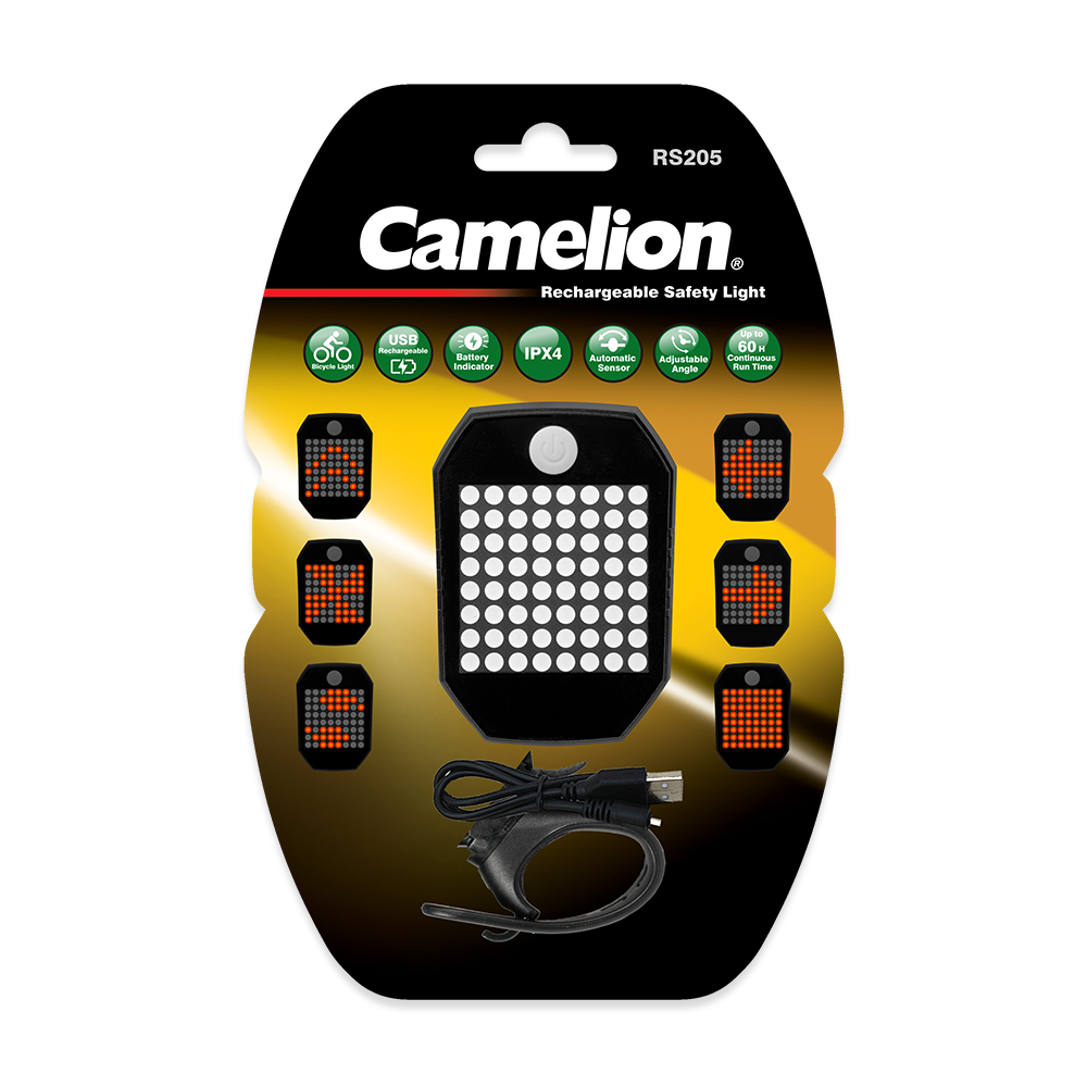 Camelion RS205 Rechargeable Rear LED Bicycle Signal Light