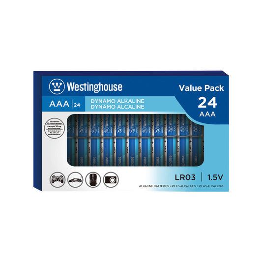 Westinghouse AAA Dynamo Alkaline Batteries Pack of 24