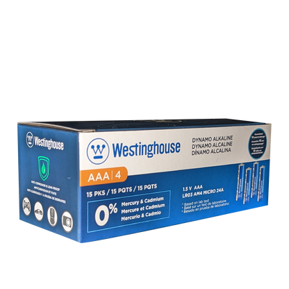 Westinghouse AAA Dynamo Alkaline Batteries Box Pack of 60