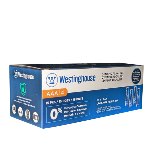 Westinghouse AAA Dynamo Alkaline Batteries Box Pack of 60