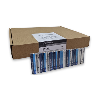 Westinghouse AA Dynamo Alkaline Batteries Plain Box Pack of 96
