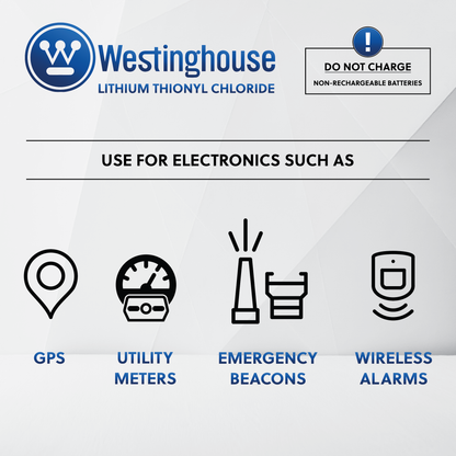 Westinghouse ER14250 3.6V 1/2AA Lithium Battery