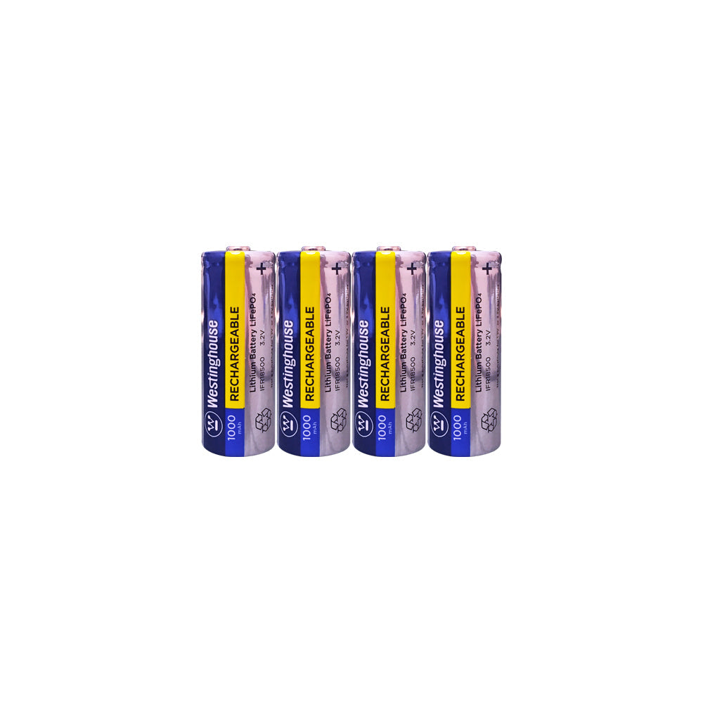 wholesale, wholesale batteries, westinghouse batteries, IFR18500, lithium phosphate batteries, rechargeable batteries, 1000mAh