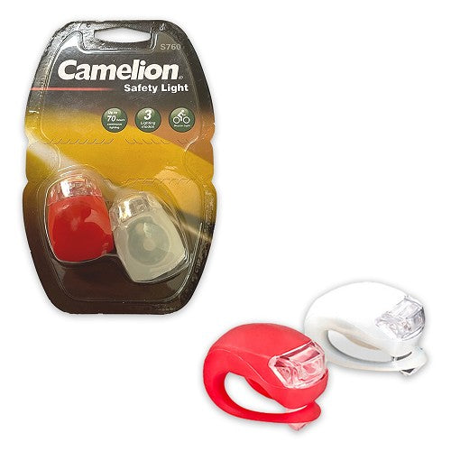 Camelion S760 Front & Rear Silicone Bicycle Safety Light Set of 2