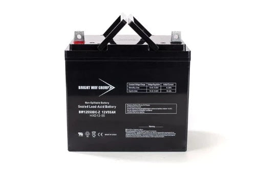 Bright Way BW12550 (Group 22NF) 12V 55Ah Z Terminal AGM Rechargeable Battery - Battery Liquidator