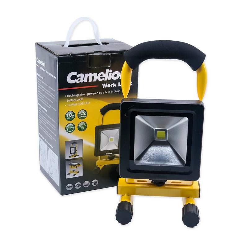 Camelion 10W COB LED Rechargeable Work Light with Kick Stand - Battery Liquidator