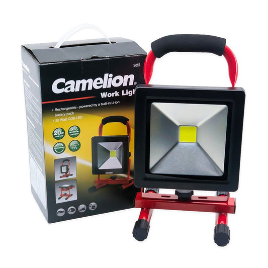 Camelion 20W COB LED Rechargeable Work Light with Kick Stand - Battery Liquidator