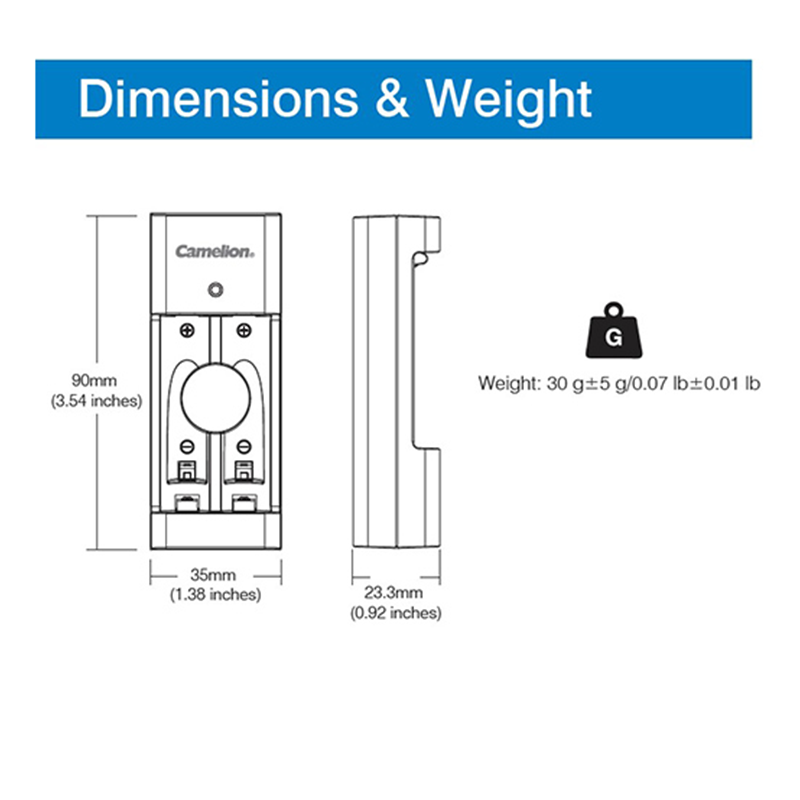 Camelion BC-0806T 2 Bank AA and AAA Battery Charger