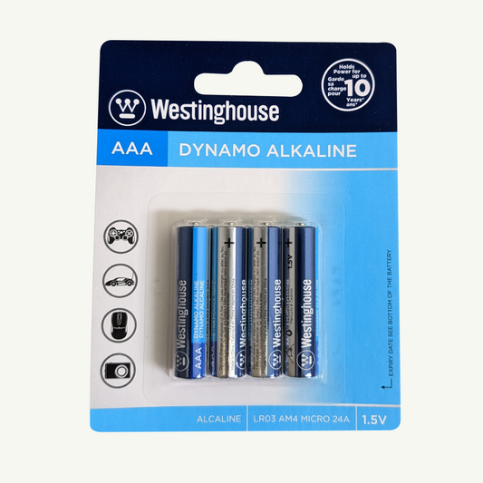 Westinghouse AAA Dynamo Alkaline Batteries Pack of 4