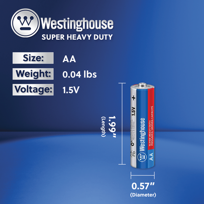 Westinghouse AA Super Heavy Duty Batteries Pack of 24