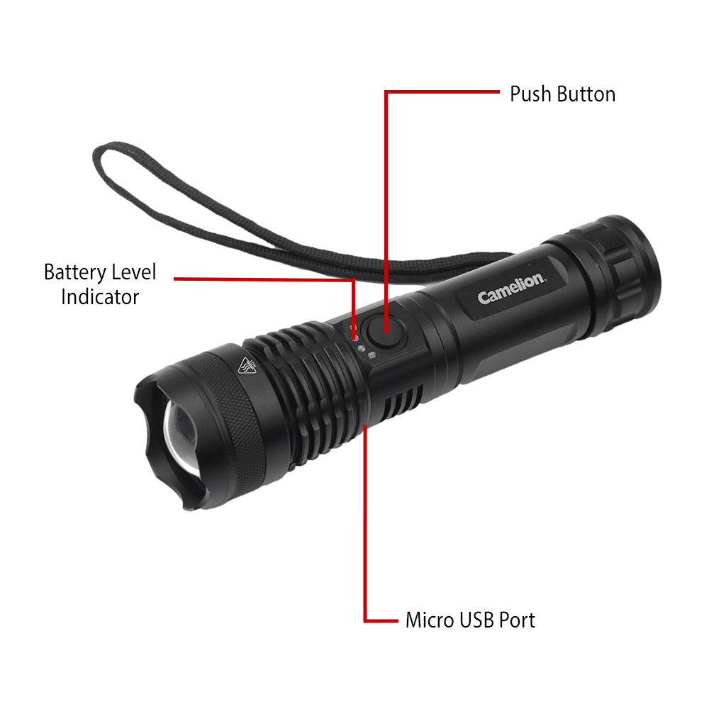 Camelion RT393 20W COB LED Rechargeable Tactical Light